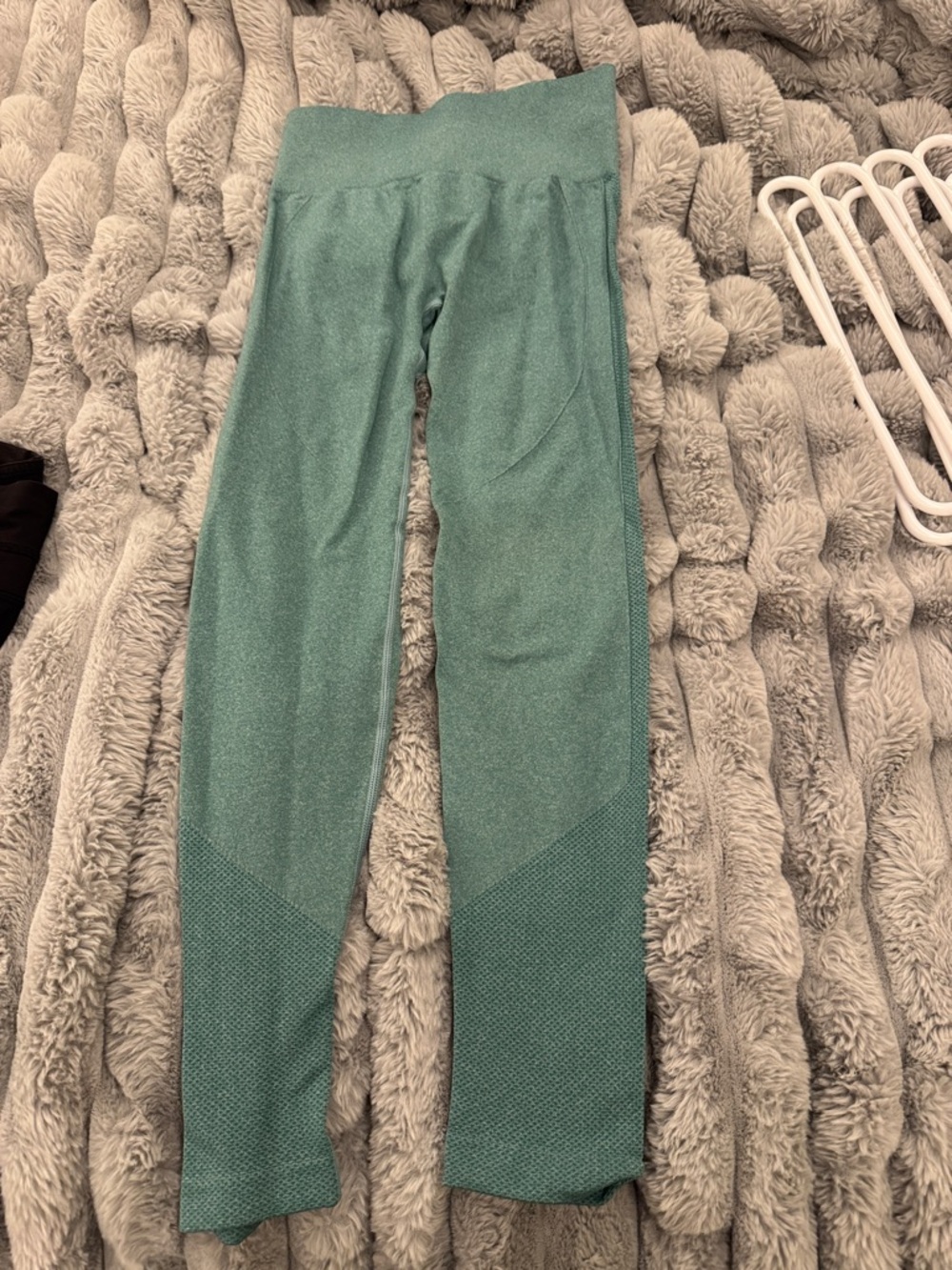 Seamless High-Waist Active Leggings — Teal Green